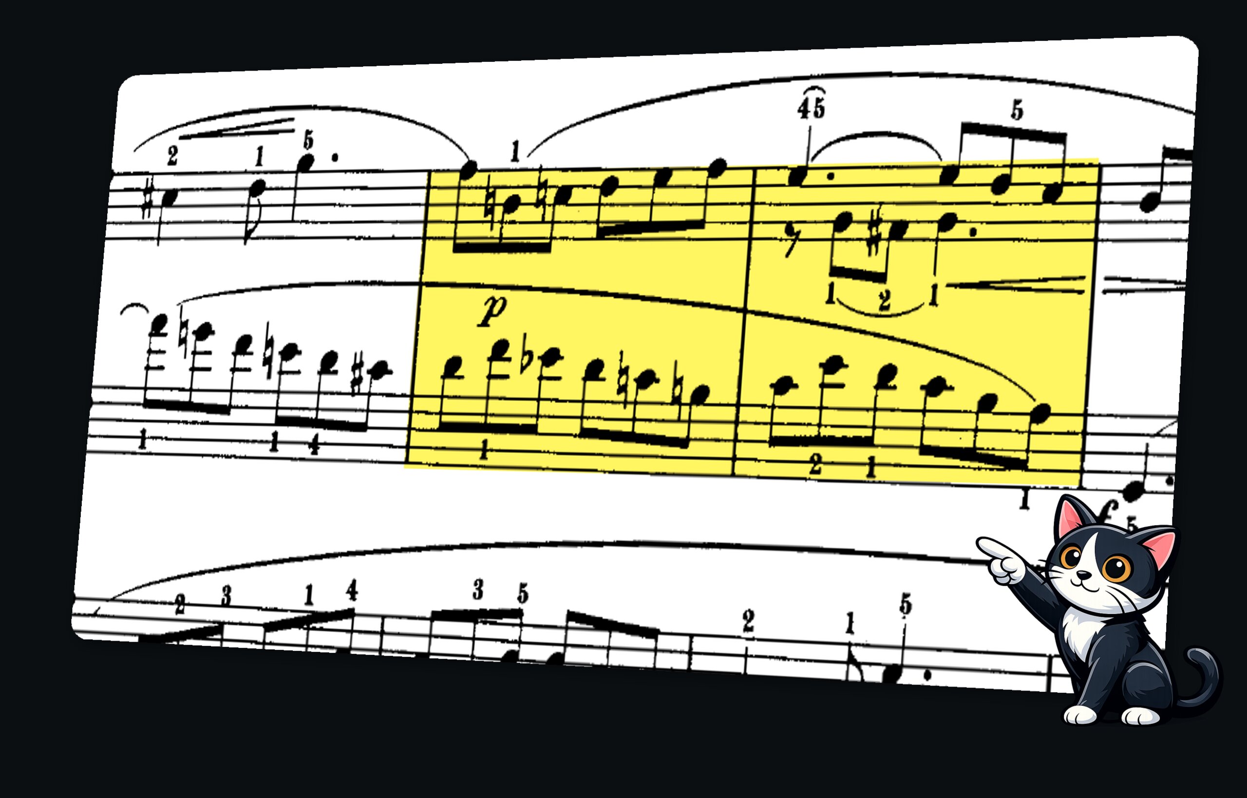 Screenshot of a practice session